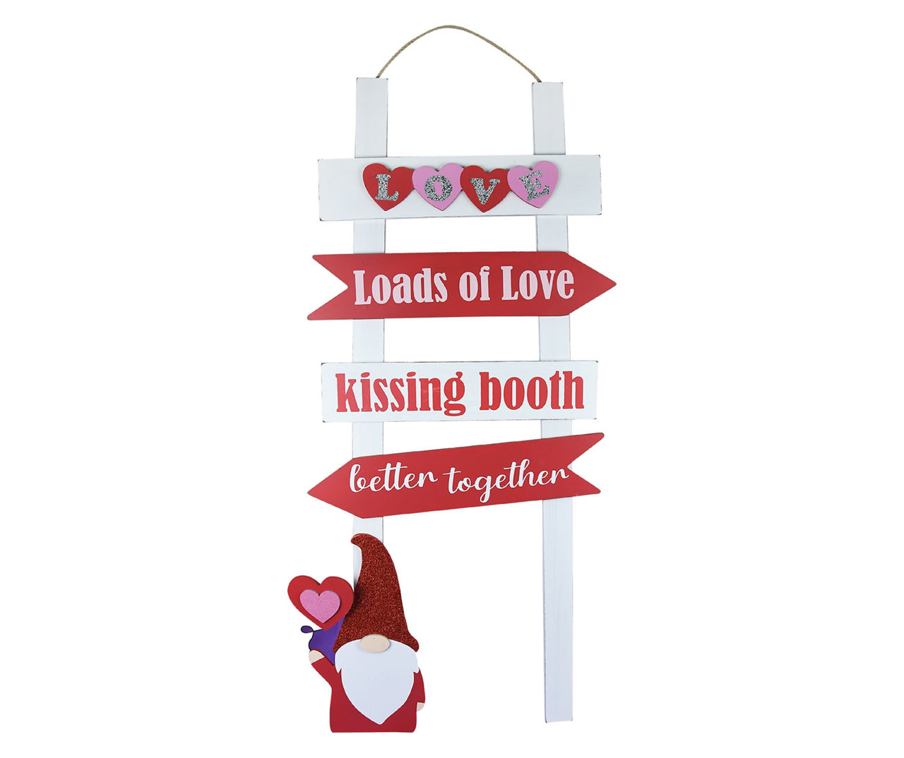 "Loads of Love" Gnome Ladder Hanging Wall Decor