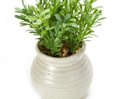 Artificial Greenery in Jar Ceramic Pot
