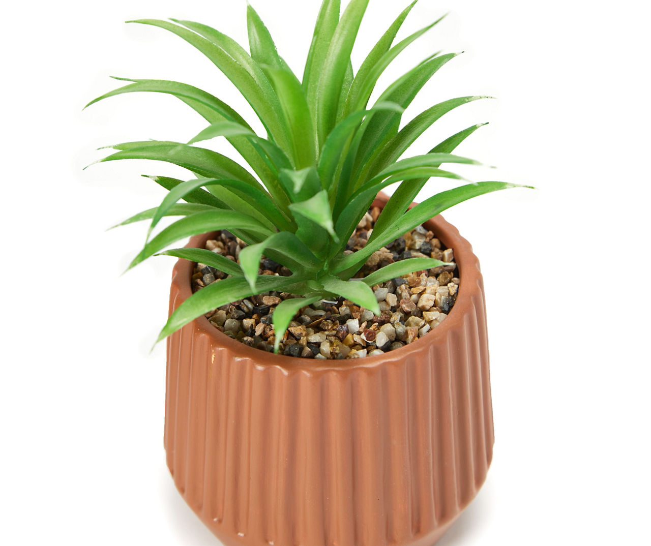 Artificial Succulent in Terra-Cotta Cement Pot