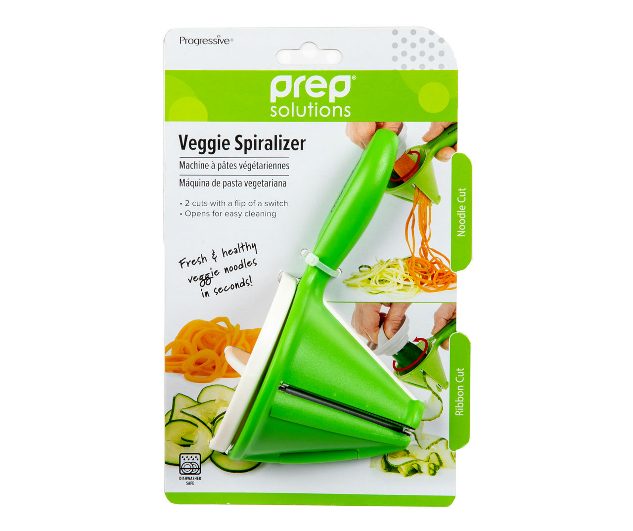 Progressive Green Veggie Spiralizer with Handle