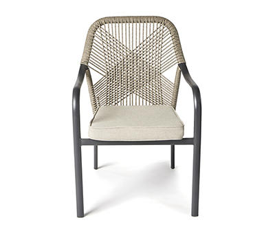 Laurel Bay Rope Cushioned Patio Stack Chair