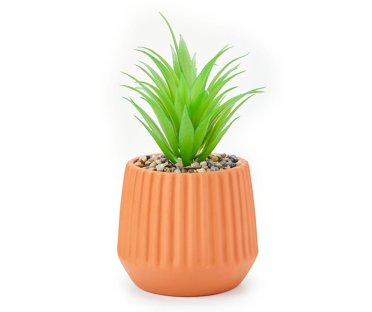 Artificial Succulent in Ribbed TerraCotta Cement Pot Big Lots