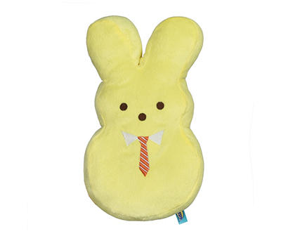 Yellow Bunny Plush Squeaker Pet Toy, (12
