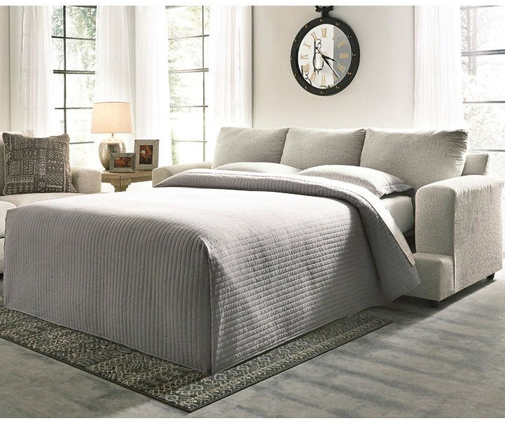 Lorain Full 75 Wide Tufted Back Futon and Mattress Foundstone Fabric: Suede Gray Polyester