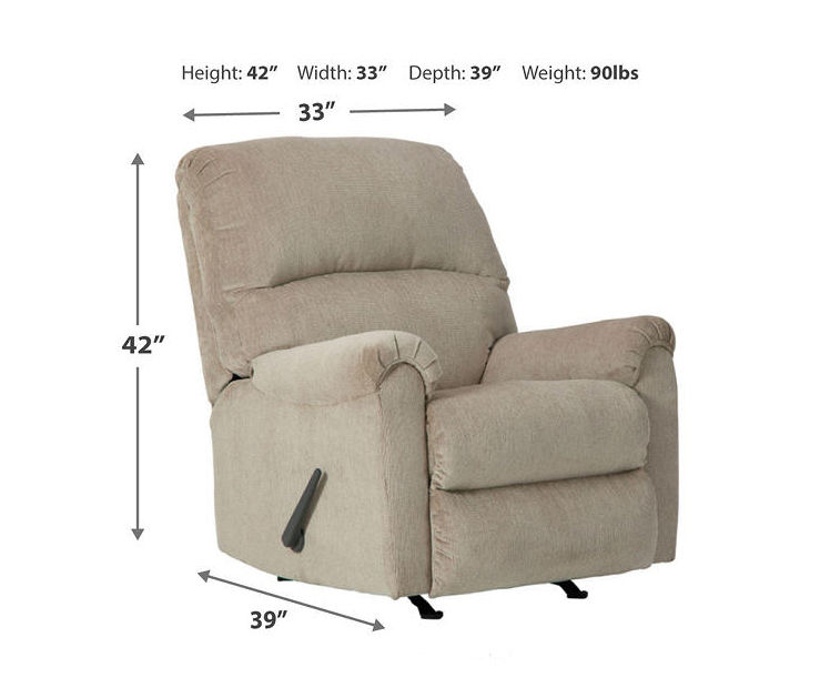 Ashley bronwyn best sale swivel glider recliner