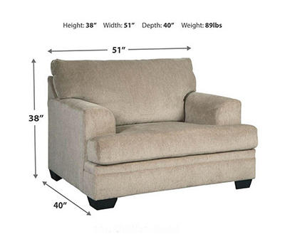 Dorsten Sisal Oversize Armchair