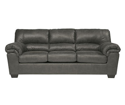 Bladen Slate Faux Leather Full Sleeper Sofa