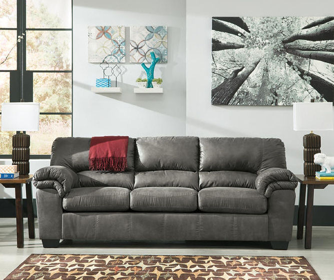 Ashley leather 2024 sleeper sofa