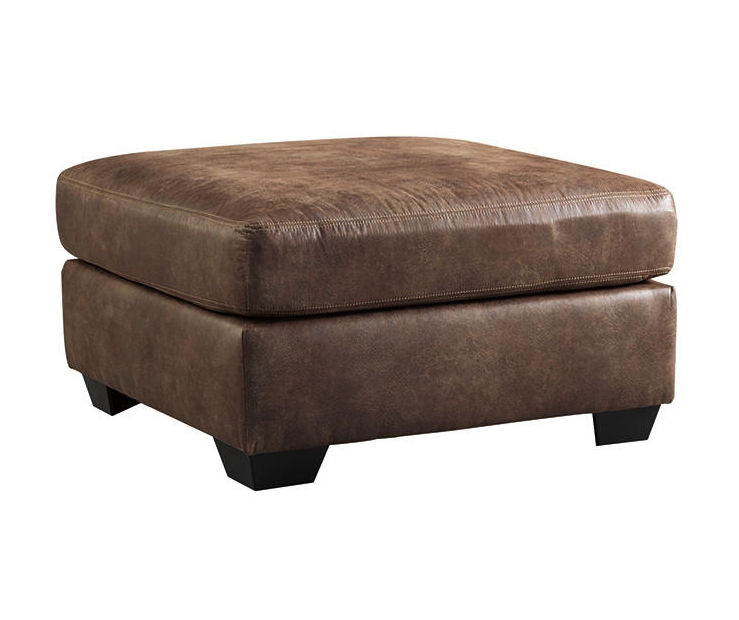 Oversized faux deals leather ottoman