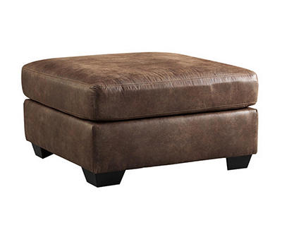 Bladen Coffee Faux Leather Oversize Accent Ottoman