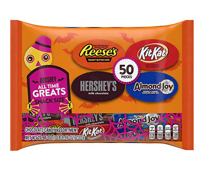All Time Greats Chocolate Halloween Candy Variety Pack, 50-Count