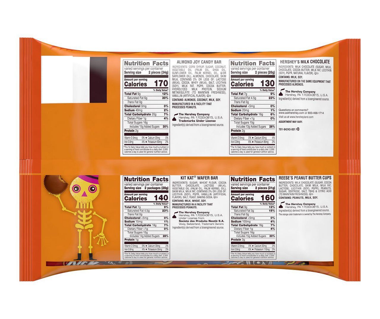 All Time Greats Chocolate Halloween Candy Variety Pack, 50-Count