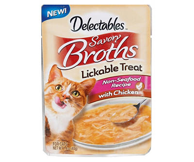 Savory Broths with Chicken Cat Treat, 1.4 Oz.