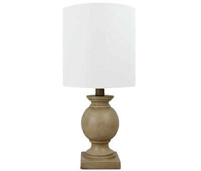 Brown Spindle Table Lamp With Bulb