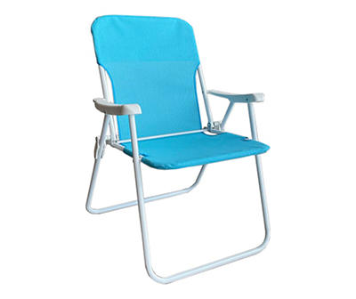 Light Blue Sling Fabric Folding Chair