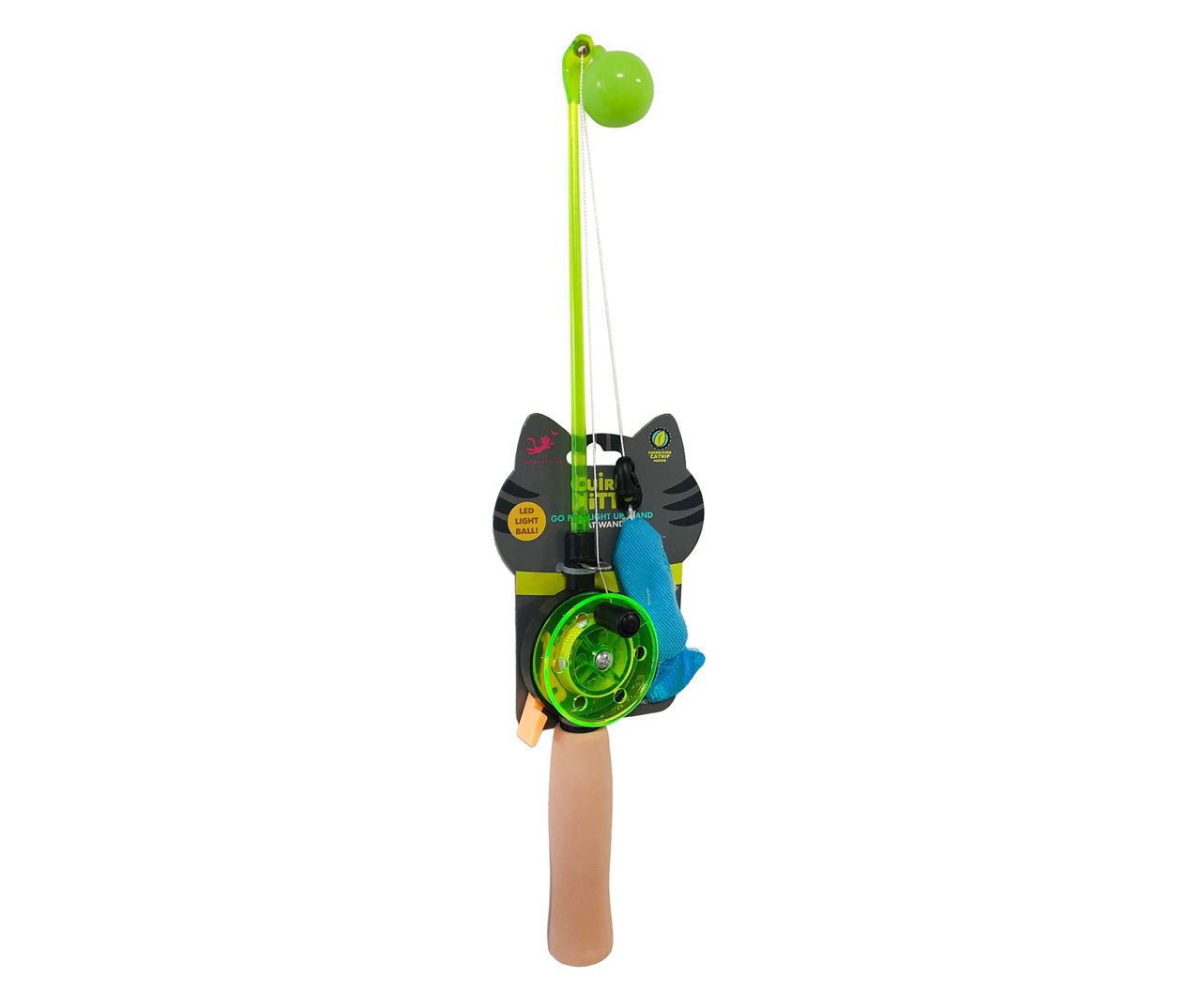 Cat Fishing Pole Toy - Funny Interactive Fish Toy For Cats, Kittens, And  Small Pets, Retractable Fishing Pole Wand Catcher Exerciser Giftable Cat