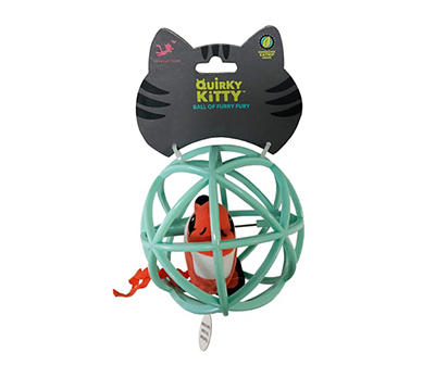 Green Clown Fish Ball Cat Toy