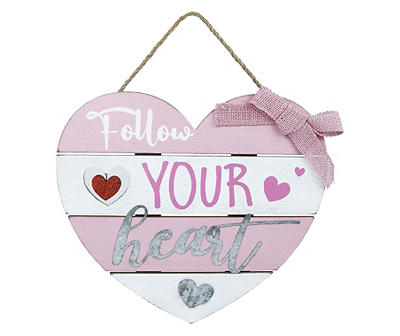 "Follow York Heart" Heart Hanging Wall Decor