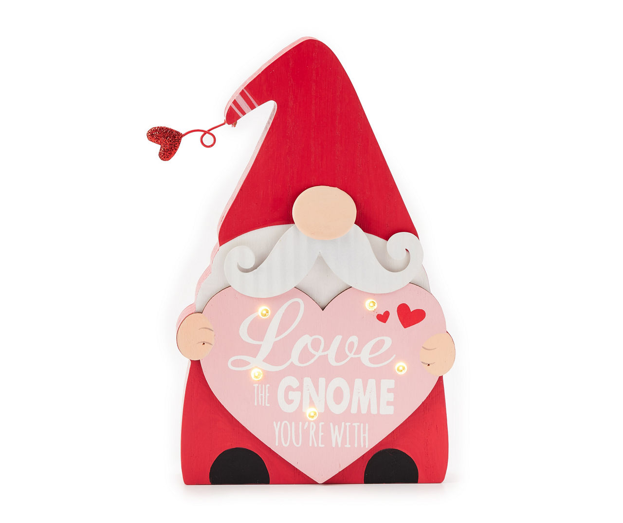 All The Feels Valentine Gnome Tumbler With Wood - Teeruto