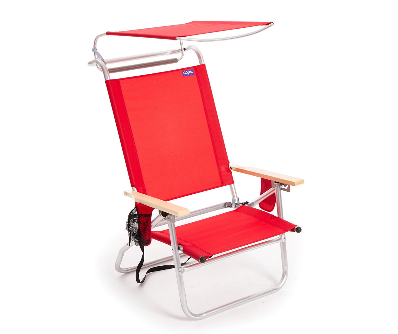 Aluminum beach chair with 2024 canopy