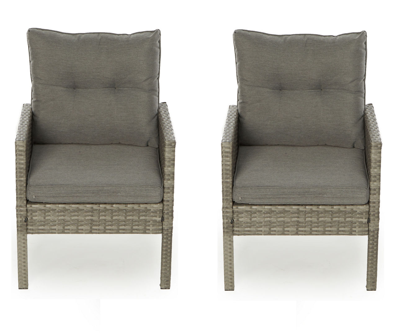 Real Living Valencia Wicker Cushioned Patio Chairs, 2Pack Big Lots