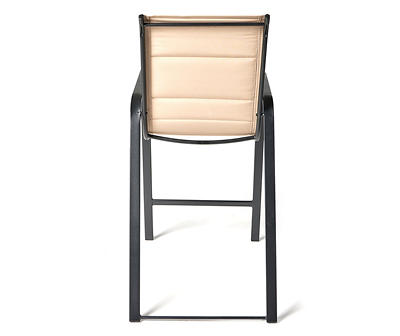 Dempsey Tan Padded Patio High Dining Bistro Chair
