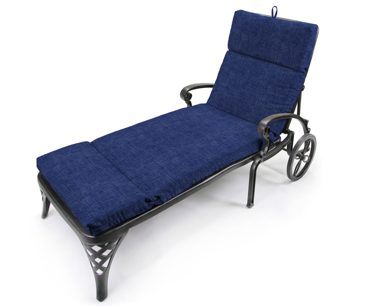 Celosia Indigo Outdoor Chaise Lounge Cushion