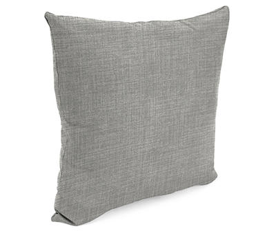 Celosia Graphite Outdoor Throw Pillow