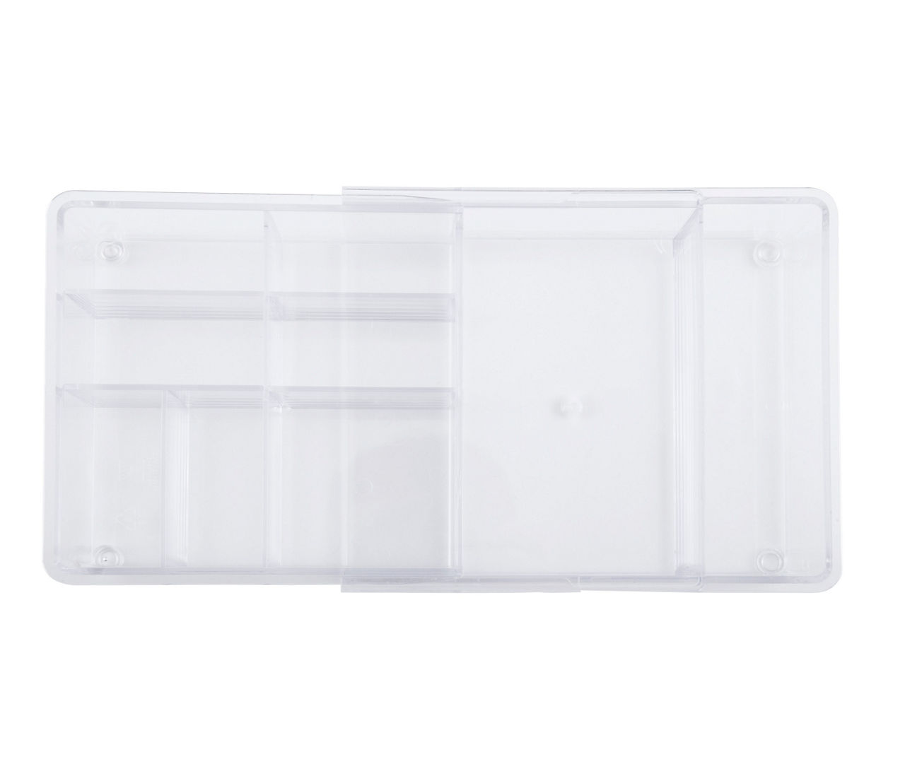 Kenney Storage Made Simple Expandable Drawer Organizer Tray, 8 Compartments  in Clear (Set of 2) KN68051V1P2REM - The Home Depot