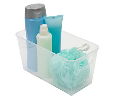 Storage Made Simple Clear Organizer Bin with Handles, 2-pack