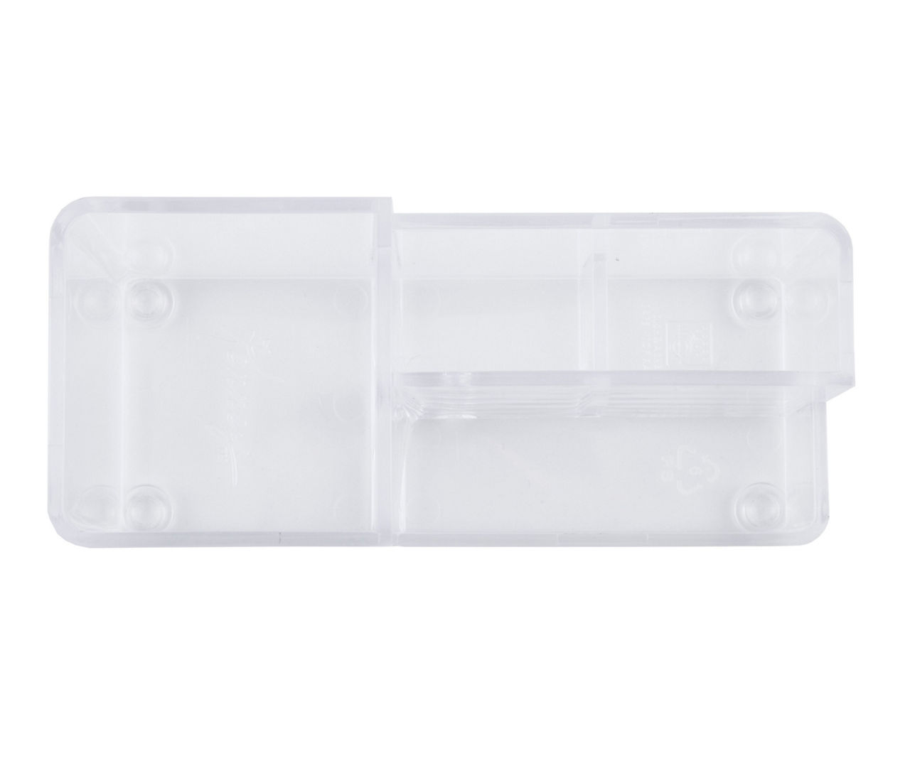Kenney Storage Made Simple Clear 4-Compartment Bathroom Countertop Organizer,  2-Pack