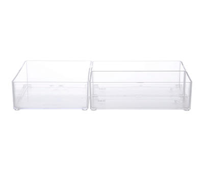 Storage Made Simple Clear Countertop Tray, 3-Pack