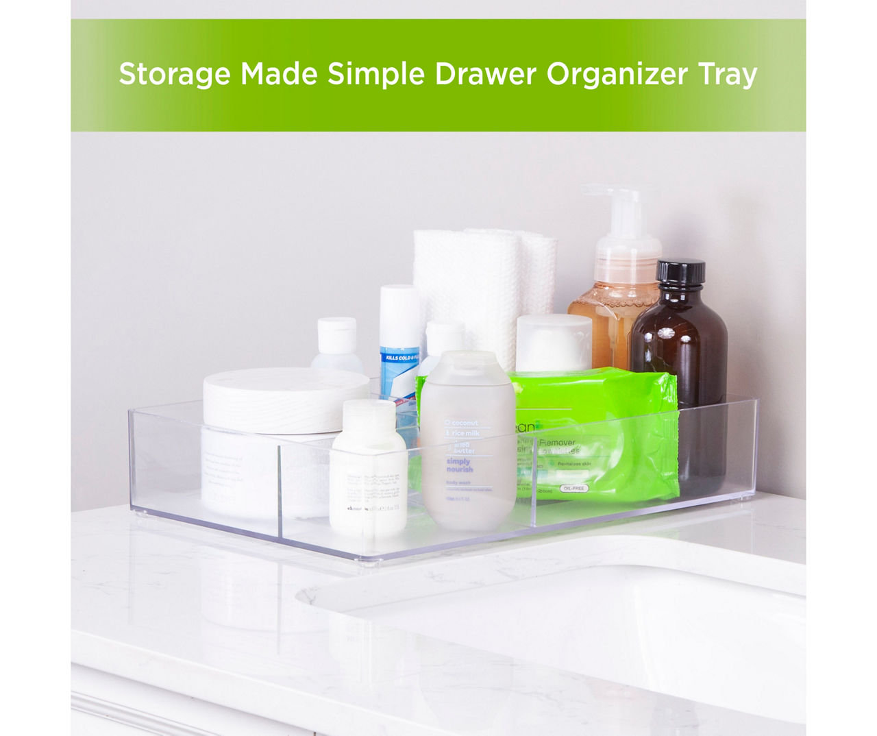 Kenney Storage Made Simple Organizer Bin with Handles, Set of 4