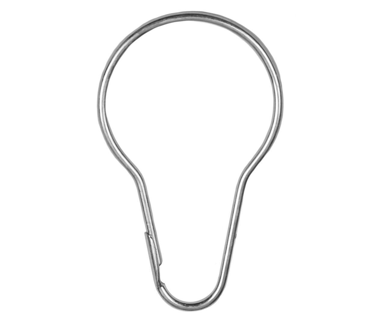 Kenney Chrome Steel Shower Curtain Rings, 12Pack Big Lots