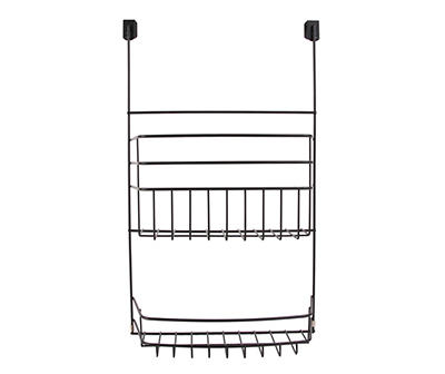 Black 2-Tier Basket Hanging Cabinet Caddy