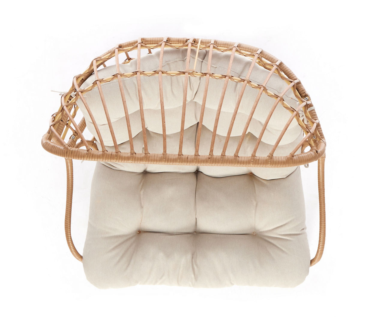 Wicker cuddle online chair