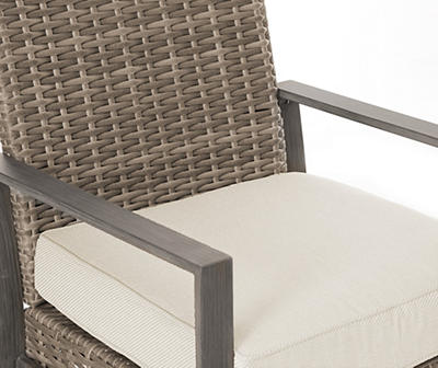Crestfield All-Weather Wicker Cushioned Patio Dining Chairs, 2-Pack