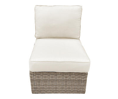Crestfield All-Weather Wicker Cushioned Patio Armless Chair