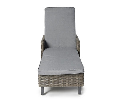 Broyhill Pembroke All-Weather Wicker Cushionsed Patio Chaise Lounge