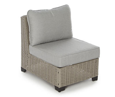 Pembroke All-Weather Wicker Cushioned Patio Armless Sofa Chair