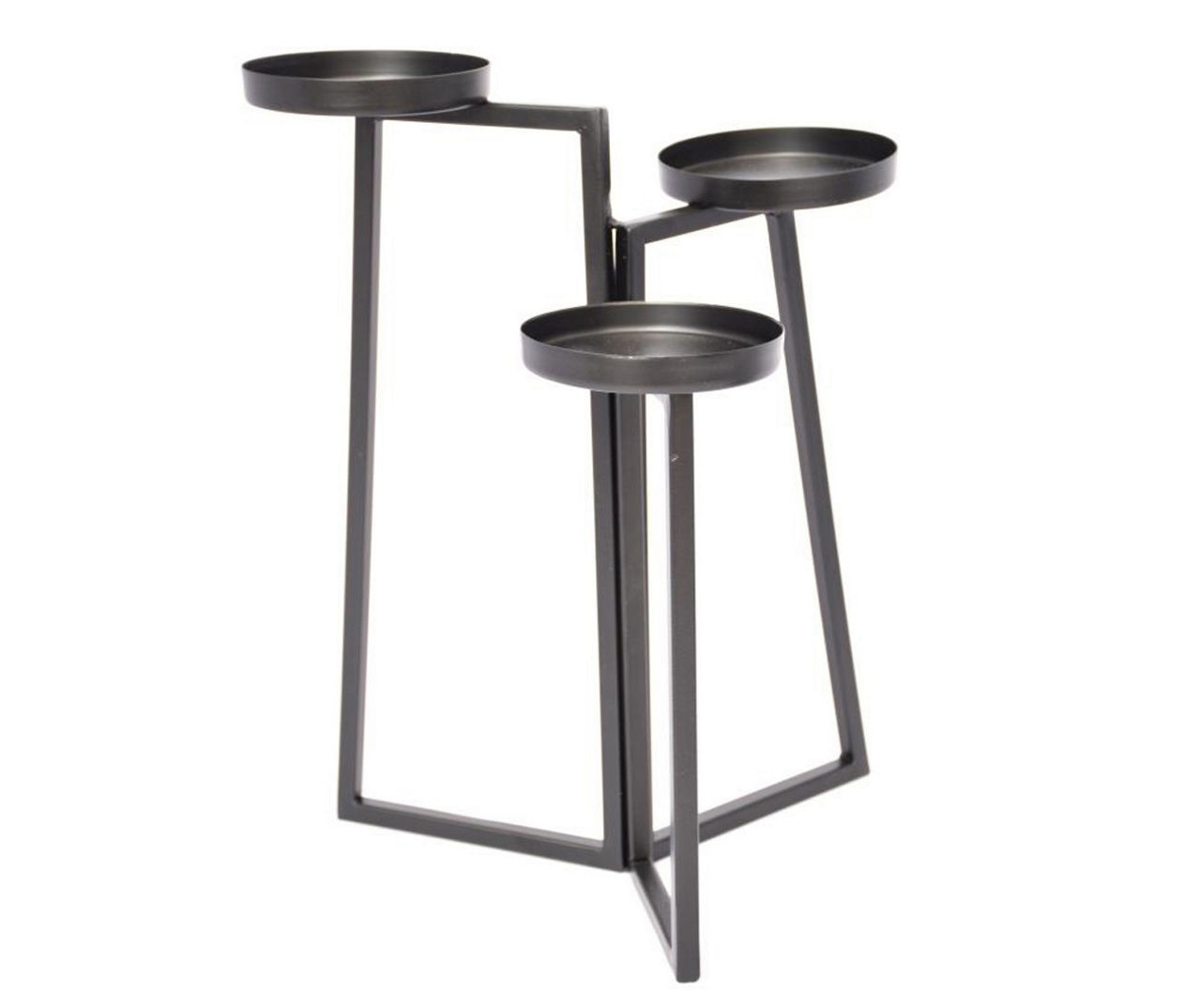 Real Living Black 3Tier Metal Pillar Candle Holder Big Lots