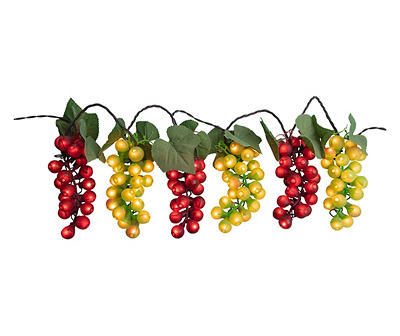 Red & Green Grape Light Set, 6-Clusters