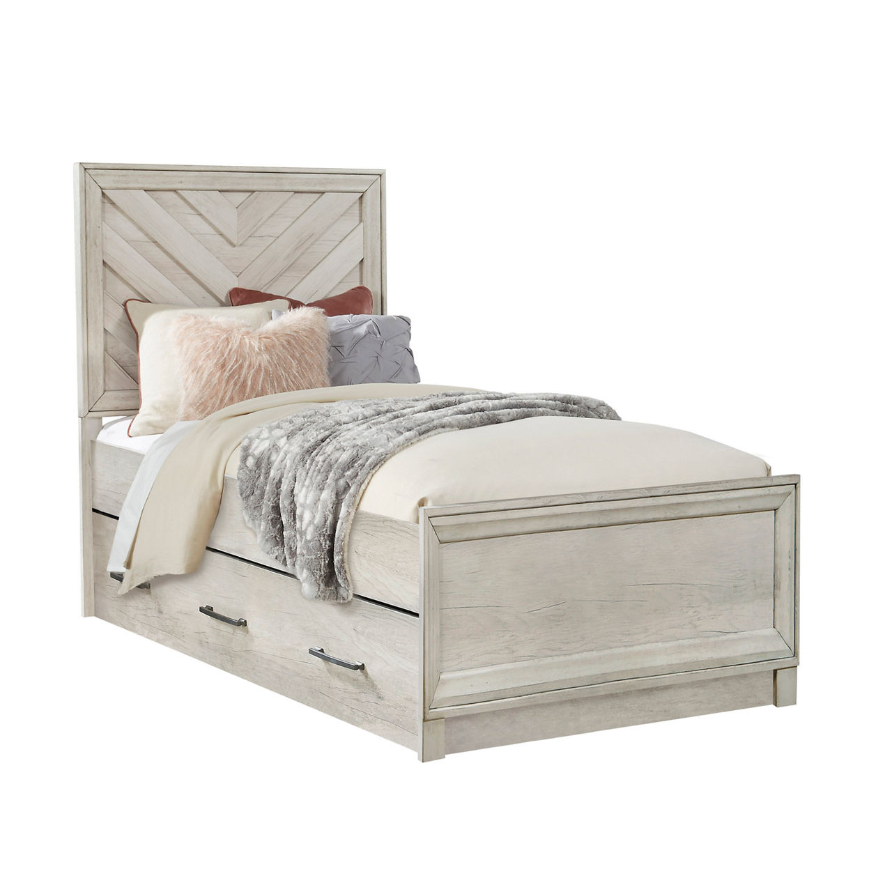 Riverwood Full Panel Bed with Trundle Big Lots