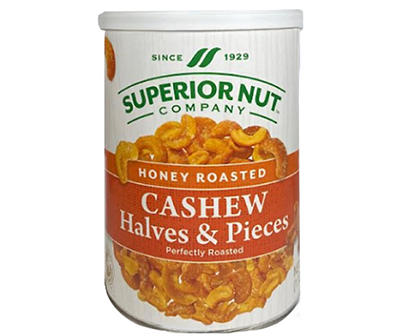 Honey Roasted Cashew Halves & Pieces, 18 Oz.