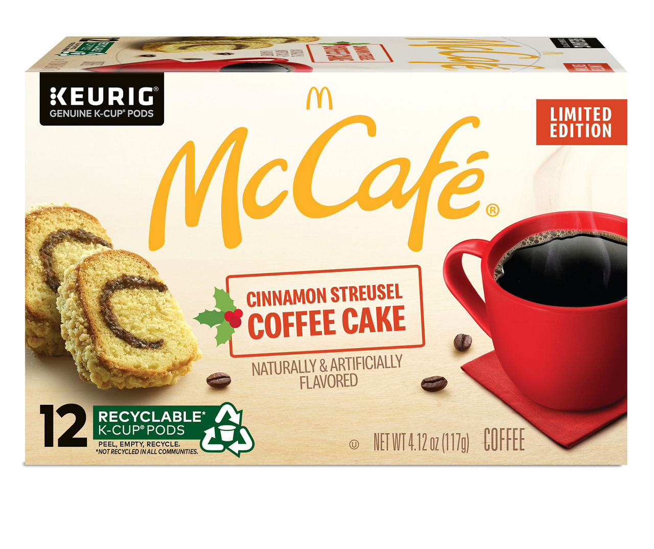 mccafe cinnamon streusel coffee cake coffee