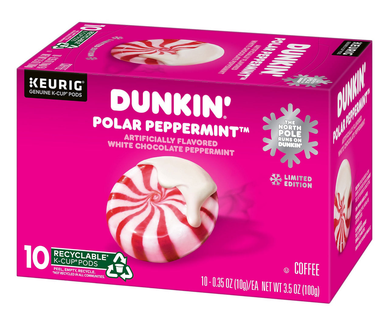 Dunkin Donuts Polar Peppermint 10 Pack Brew Cups Big Lots