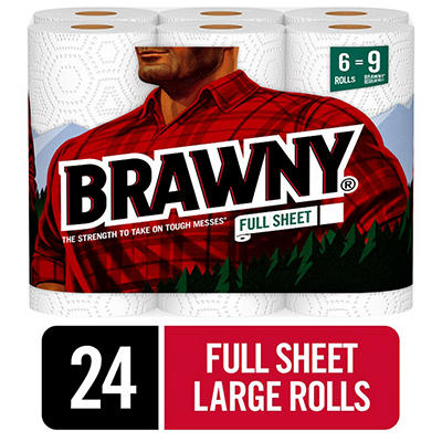 Full Sheet Paper Towels, 6 Rolls