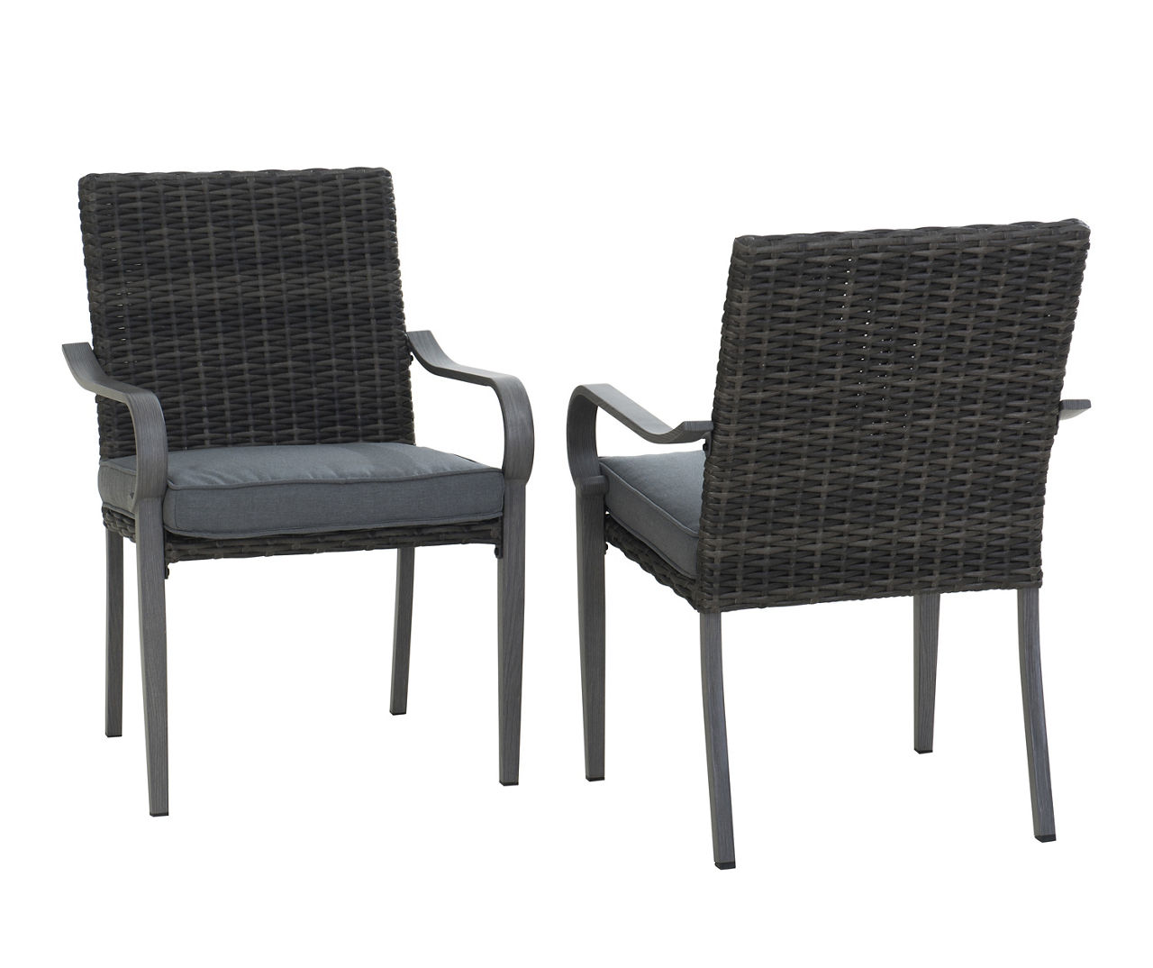 Black and 2024 wicker dining chair