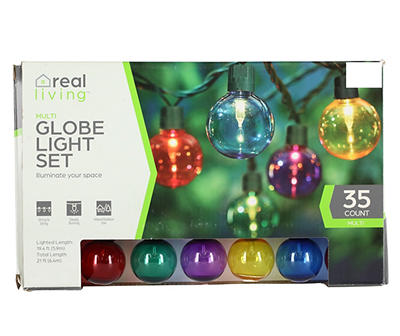 Multi-Color G40 Globe Light Set, 35-Lights