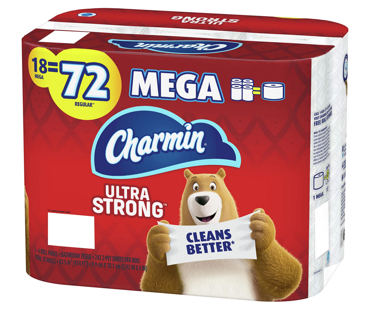Charmin Charmin Ultra Strong Toilet Paper 18 Mega Roll, 242 Sheets Per Roll  | Big Lots